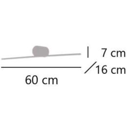 Aplique led NASIR latón led 18w 800lm 4000k - ALEMAR