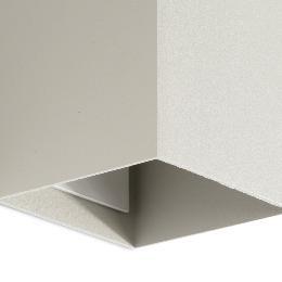 Aplique LUNE 2 Luces cuadrado gris Faro Barcelona