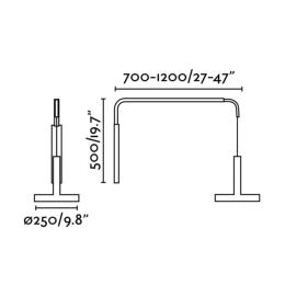 Aplique extensible WHIZZ Faro - Bombilla E27