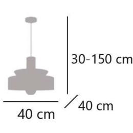 Colgante MOHANA lino tostado 1 x 60w e-27 - ALEMAR