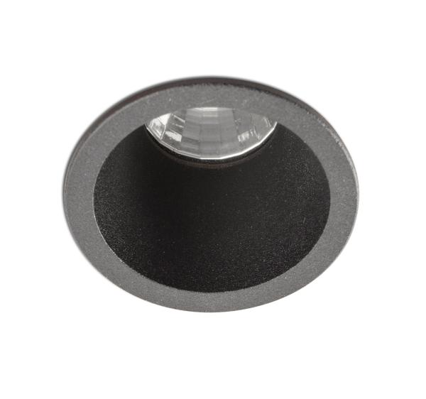 Empotrable FOX 40 negro LED 5W 2700K 25° Faro