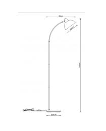 Pie salon NIU verde 1 x 60w e-27 - ALEMAR