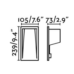 Empotrable SOUN 105 gris oscuro Faro Barcelona