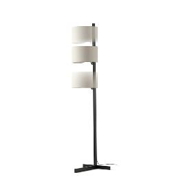 Lampara de pie STAND UP negro y lino Faro 