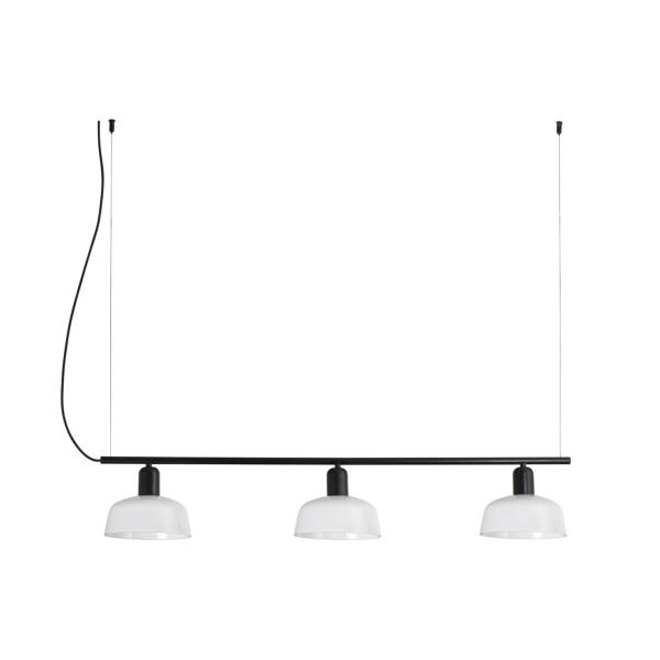 Lampara lineal TATAWIN S Colgante cristal blanco Faro