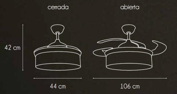 ventilador Cristal Narvi medidas