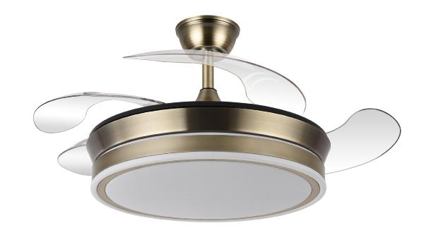 Ventilador BAYOMO Mini Cuero Fabrilamp - Motor DC Ø91cm