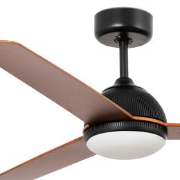 Ventilador Grid Faro - negro + Kit de luz 132cm. Ø