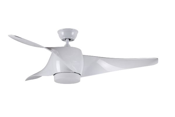 Ventilador Electra blanco Fabrilamp. 132cm.Ø