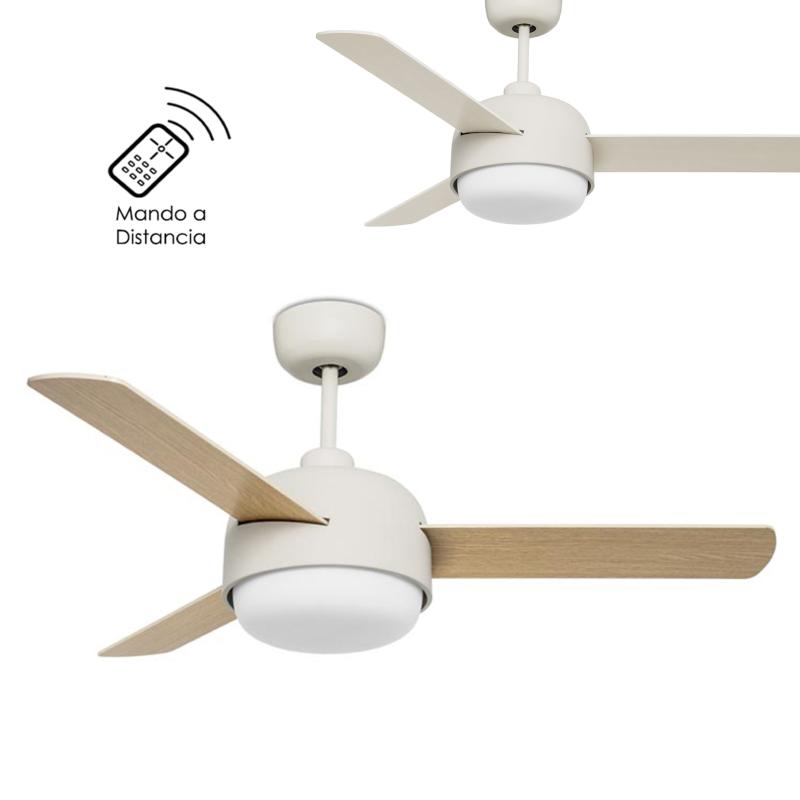 Ventilador Klar Leds-C4 Beige 106cm.