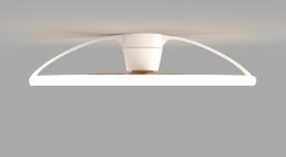 Ventilador Nepal con luz LED Blanco/Madera- MANTRA - Motor DC - Ø105cm