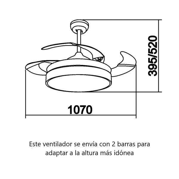 ventilador de techo mdc pisa