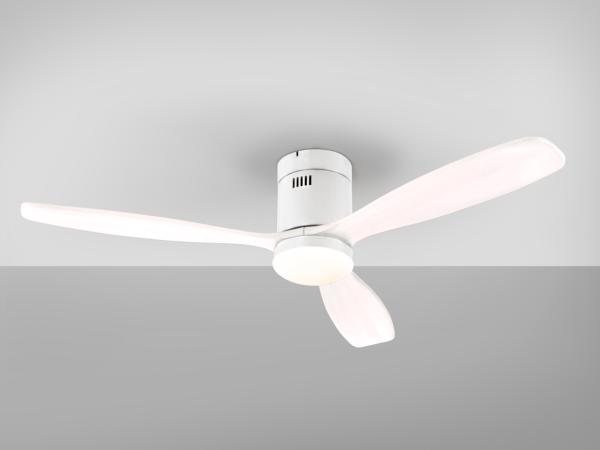 Ventilador SIROCO Blanco - Schuller - Motor DC LED Ø132cm