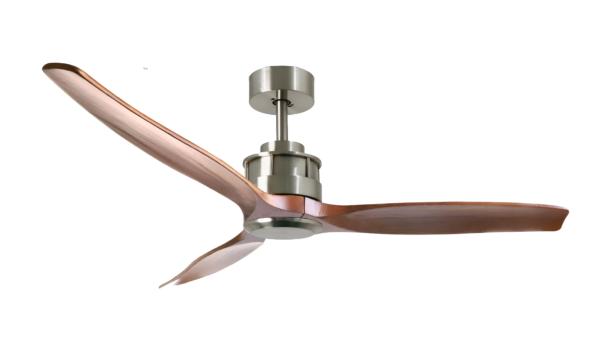 Ventilador CORON Niquel Nogal Sunaca - Motor DC 132cm Ø.