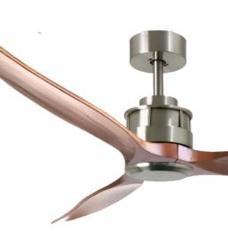 Ventilador CORON Niquel Nogal Sunaca - Motor DC 132cm Ø.