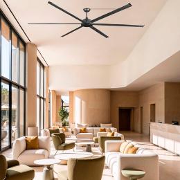 Ventilador ROTTERDAM 30 XXL Negro FARO - Ø300cm.