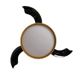 Ventilador VMandarin Fabrilamp Negro Oro - Motor DC Ø108cm