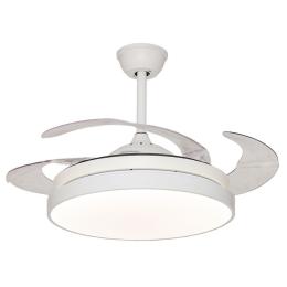 Ventilador Tegaluxe - Blanco aspas retractiles 90cm.Ø