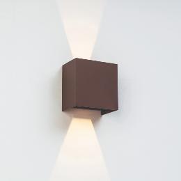 Aplique exterior DAVOS XL Corten Mantra - Luz LED 