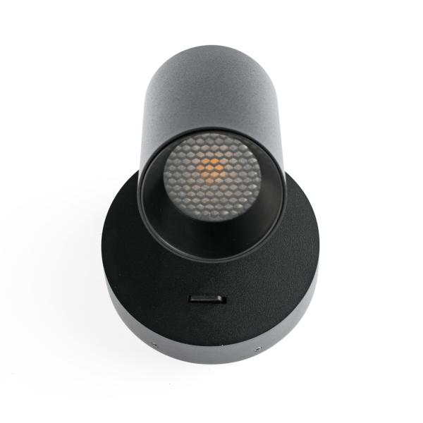 Aplique STAN negro con interruptor Faro Barcelona 