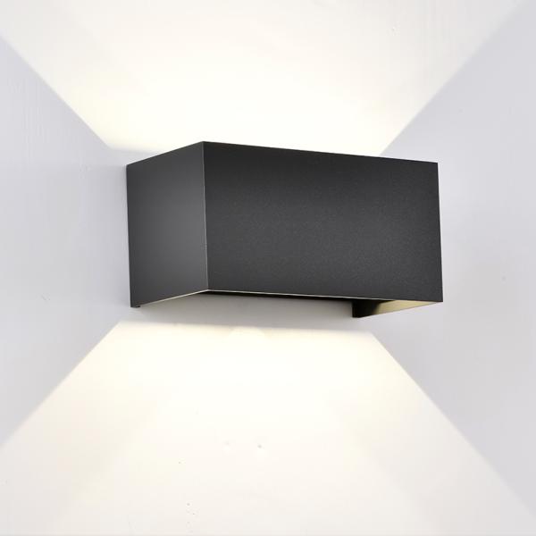 Aplique exterior DAVOS Doble Negro Mantra - Luz LED 