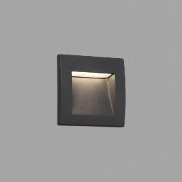 Empotrable pared SEDNA SQ 90 gris oscuro Faro