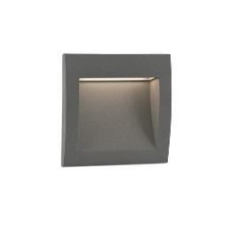 Empotrable pared SEDNA SQ 90 gris oscuro Faro