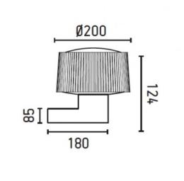 Aplique Muffin Faro. Iluminacion de Exterior.