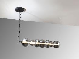 GLADIS- LAMPARA GRANDE NEGRO-SMOKE - SCHULLER