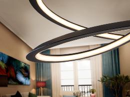 Lampara colgante LOOPING  Ø60cm -  Schuller - Luz LED