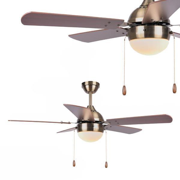 Ventilador Pontia Oro envejecido Fabrilamp - 106cm.Ø