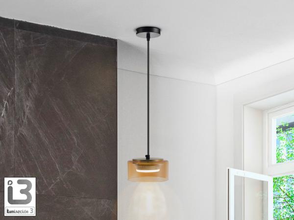 OLAIA LAMPARA 1L NEGRO-AMBAR - ILUMINACION i3 By SCHULLER