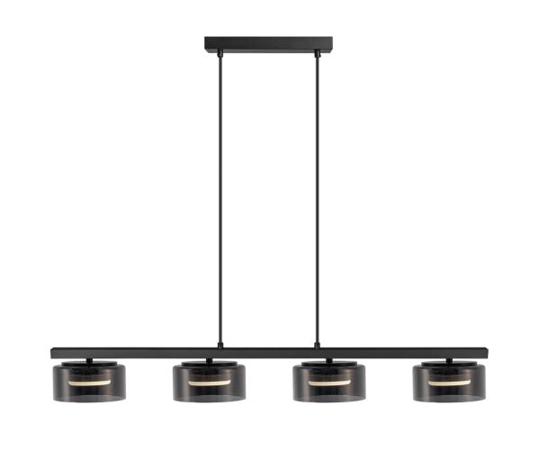 OLAIA- LAMPARA 4L NEGRO-SMOKY - ILUMINACION i3 By SCHULLER