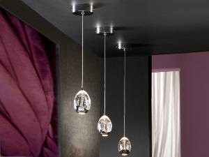 Colgante Rocio Schuller - metal cromo 1 luz LED