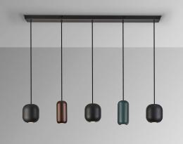NIMES- LAMPARA 5L NEGRO-COLORES - ILUMINACION i3 By SCHULLER