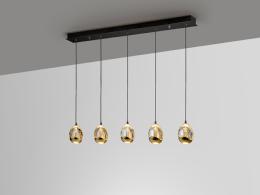 ROCIO- LAMPARA 5L NEGRO-ORO - SCHULLER