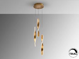 TWIST LAMPARA 3L ORO - SCHULLER