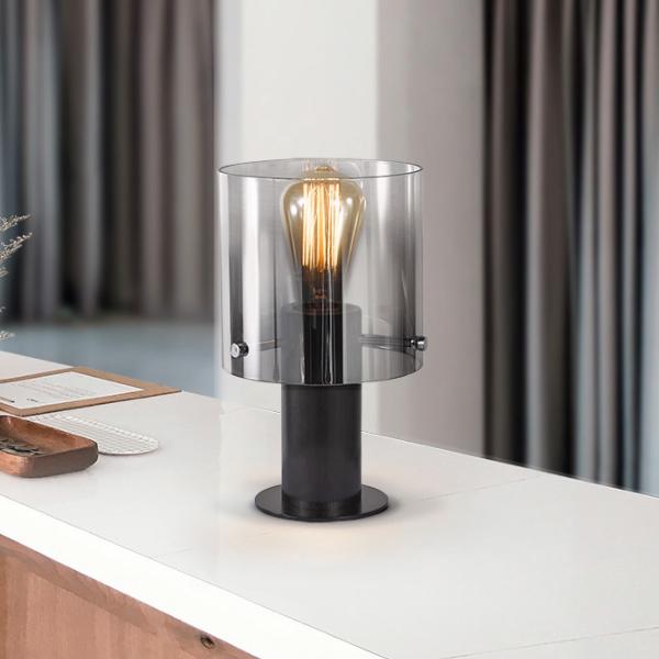 VENIZE SOBREMESA 1L NEGRO-SMOKE - ILUMINACION i3 By SCHULLER