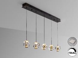 ZARIA LAMP 5L- NEGRO/ORO/TRANSP DIM - SCHULLER