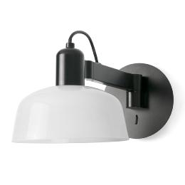 Aplique TATAWIN cristal brazo de pared blanco Faro