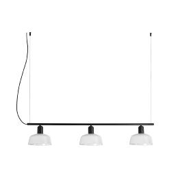 Lampara lineal TATAWIN S Colgante cristal blanco Faro
