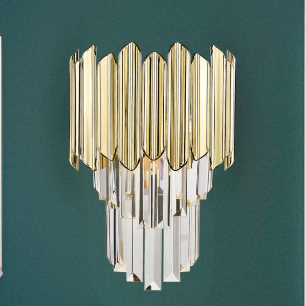 Aplique TIARA Oro - Schuller. Bombilla LED G9