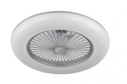 Ventilador PERI Gris- Fabrilamp. Ø55cm Luz LED