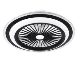 Ventilador SANTA ANA Negro - Fabrilamp. Ø52cm Luz LED