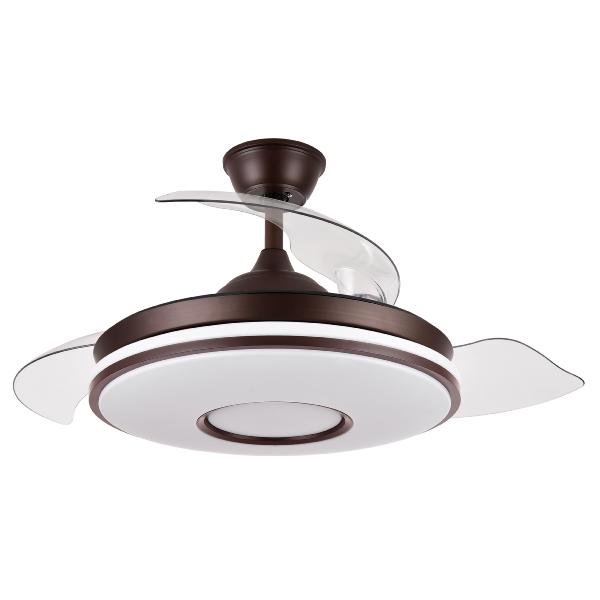 Ventilador DANI Marron - Fabrilamp. Motor DC Ø108cm