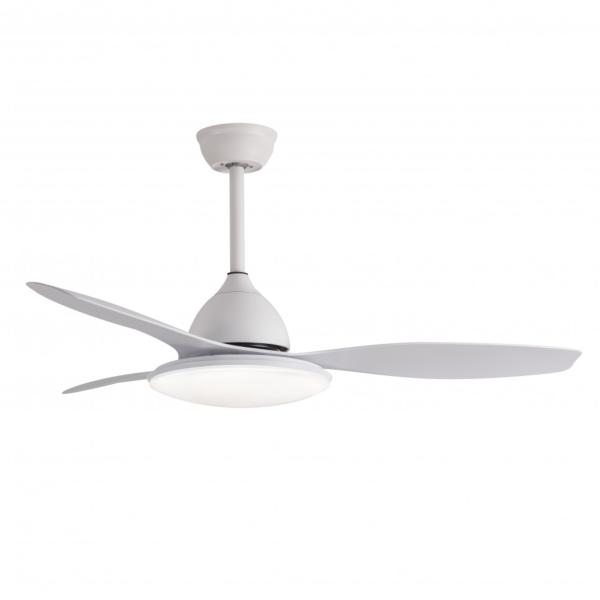 Ventilador YAEL Blanco - Fabrilamp  Motor DC, luz LED Ø122cm