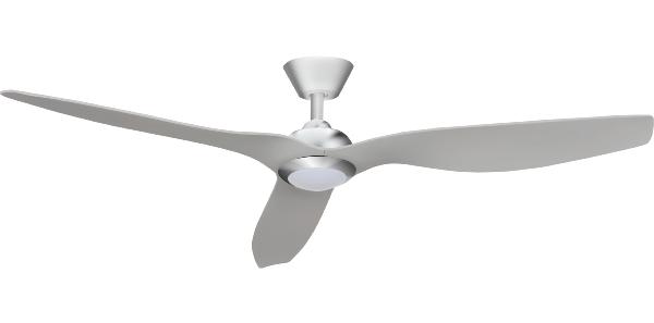 Ventilador Delfos Plateado Fabrilamp motor DC. 132cm.Ø