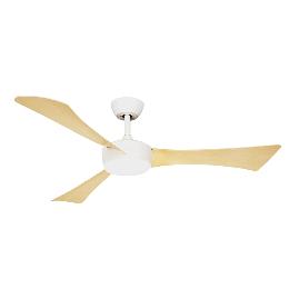 Ventilador Tormos Blanco Haya Fabrilamp - Motor DC Ø132cm