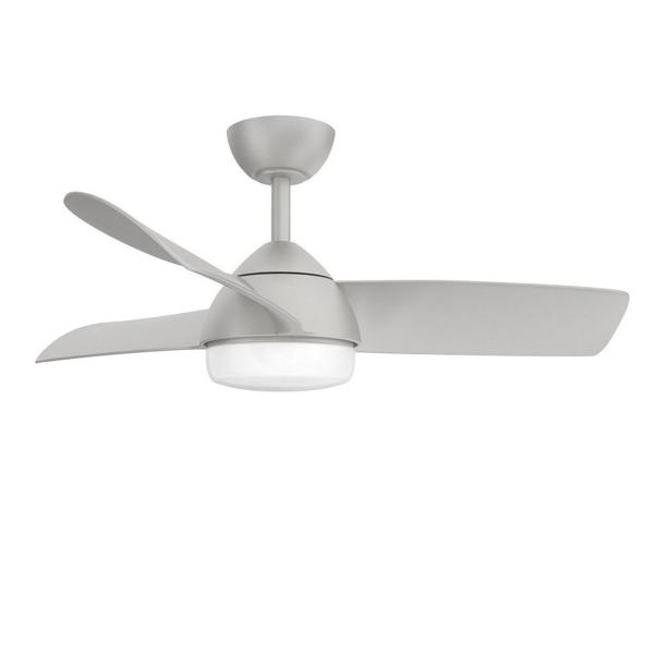 Ventilador HAUR Gris Led - Fabrilamp  Motor DC Ø107cm