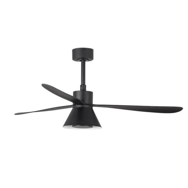 Ventilador AMELIA L CONE Negro FARO - Motor DC - Luz Led Ø132cm